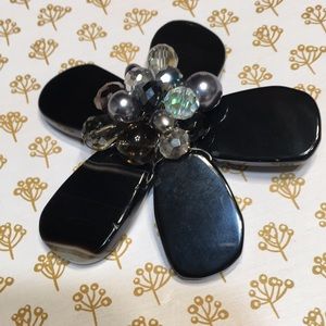 Jewelry - Flower black brooch NEW handmade Jewelry - Flower black brooch NEW handmade
